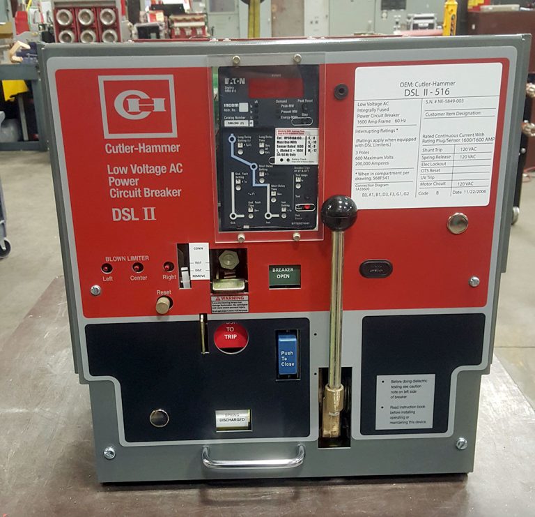 Eaton/Cutler Hammer DSLII-516 Electrically Operated, Fused Air Circuit